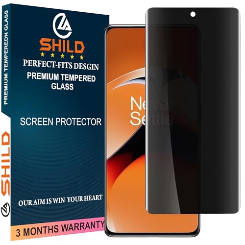 Image of Uyiton Privacy UV Tempered Glass for OnePlus 11R (6.74 Inch) | Anti-Spy Curved Screen Protector | 9H Hardness | Ultrasonic Fingerprint Compatible | HD Clarity | Bubble Free UV Installation | Case Friendly