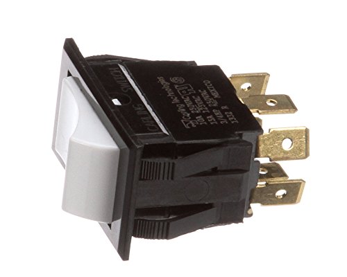 Interruptor basculante momentáneo blanco Keating 032297 de retorno rápido
