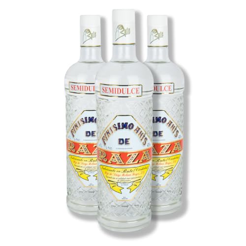 Anís Semidulce 42º, (Pack de 3 Botellas de 1L)