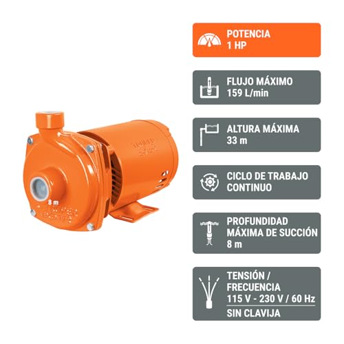 Bomba de agua de 1 caballo de fuerza 14 bomba de agua de 1 caballo de fuerza precio marca Truper Expert (2)