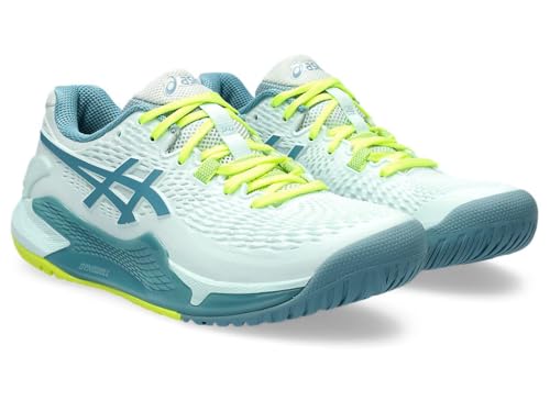 Tênis Asics Gel Resolution 9 Azul e Limão-36