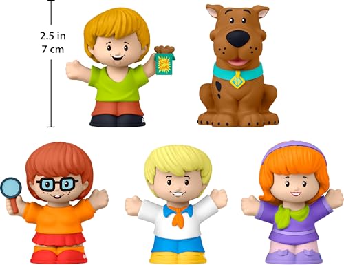 Image of Little People Collector Scooby-Doo Cartoon TV Series Special Edition Set for Fans, 5 Figures in a Display Package ​