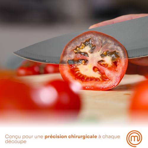 Set de 5 couteaux cuisine pro avec bloc antibactérien MasterChef – Image 5