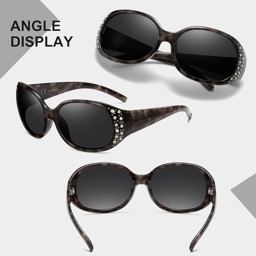 Image of HAOLOTA Polarized Sunglasses for Men Women Designer Driving Glasses Lightweight UV400 Protection