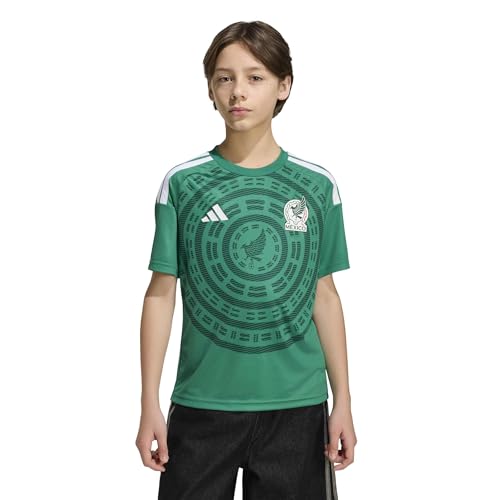 adidas Unisex-Kids Mexico 26 Home Fan Jersey Bold Green Small