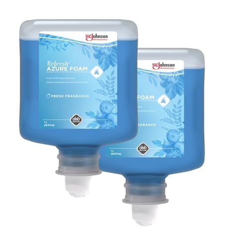 Image of SC Johnson Professional Refresh Azure FOAM, Foam Hand Wash, Foaming Hand Soap, 1 Liter Cartridge, 2 Count, for Professional Use Only