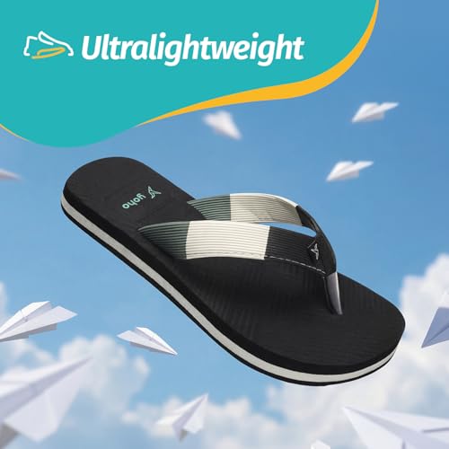 Image of YOHO Women Black soft slippers | Comfortable and Stylish flip flop | Chappal for Woman in exciting colors | Daily Use | Lightweight | Anti Skid Monsoon Chappal | Bubbles
