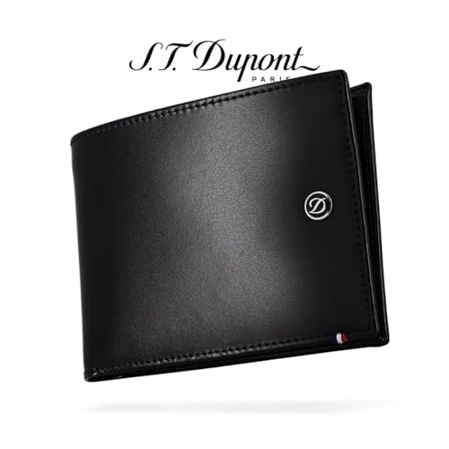S.T Dupont D-180002 6 Credit Cards and ID Papers Billfold Wallet - Black3