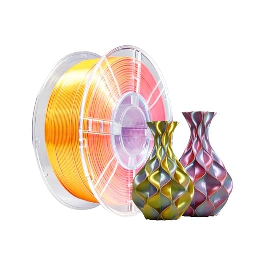 ⚡ iBOSS Silk Tri Color PLA Plus 3D Printer Filament, Tri-Color Coextrusion Silk PLA+ Filament 1.75mm +/- 0.02mm, 1kg/2.2lbs 3D Filament Fit Most FDM 3D Printers (Silk Green Orange Gold)