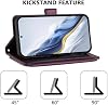 Funda compatible con itel S25 Ultra 4G, con cordón, 5 ranuras para tarjetas, billetera con cierre y soporte tipo flip - Violeta 8
