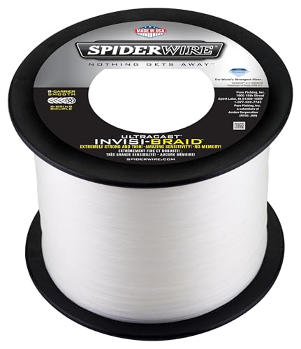 Tresse Ultracast Superline Spiderwire 80 LB nylon tressé tressage 8 brins lancers lointains