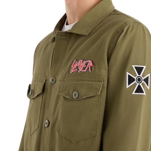Surchemise militaire Slayer en toile résistante avec poches cargo - 3