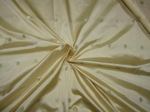 Soie brocart doré pâle en 111,8 cm pour robe de soirée chic
