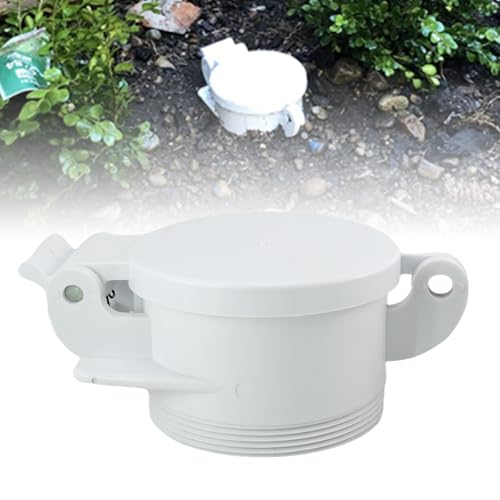 Image of RULLINE 4 inch Sewer Cap Compatible with RV Sites Campground RV Sewer Cover Male Sewer Adapter Sewer Cleanout Cap
