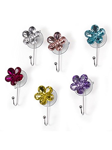 Montemaggi Haken chrom edelstahl mit Saugnapf Strass Hake ascugamani Geschirrtücher Daisy Farben sortiert Variante unica Cover