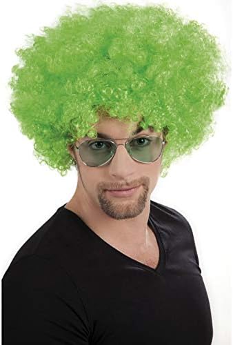 BulutRetail Yeşil Renk Kıvırcık Afro Bonus Peruk