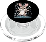 Cute Bunny Rabbit Rain Spring Puddle Kids