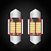 Alla Lighting DE3021 DE3175 LED Bulbs Super Bright 4014 10-SMD 28mm 29mm 12V LED DE3022 6428 Bulbs for Festoon Interior Map, Dome,Trunk, Door Lights, 6000K Xenon White