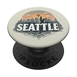 Photo Gallery souvenir vintage retrò con paesaggio di seattle popsockets popgrip adesivo Photo Gallery souvenir vintage retrò con paesaggio di seattle popsockets popgrip adesivo