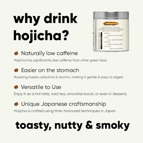 Image of Tencha Hojicha Powder 25g Roasted Japanese Green Tea Shizuoka | Roasted Japanese Tea Powder | Smooth Nutty Character | Product of Shizuoka Japan | Easy Preparation | Versatile Beverage Use