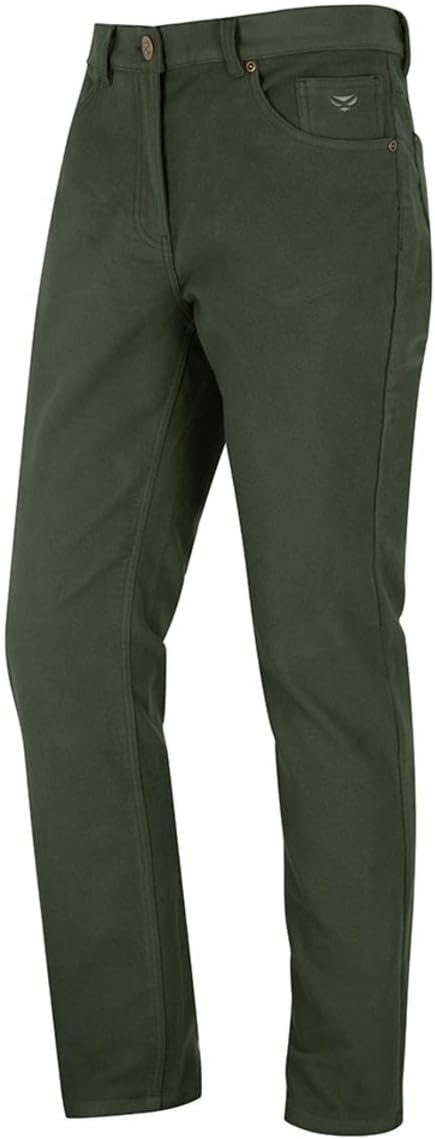 Hoggs of Fife Monarch II Moleskin Jeans - Dark Olive 32"", Green