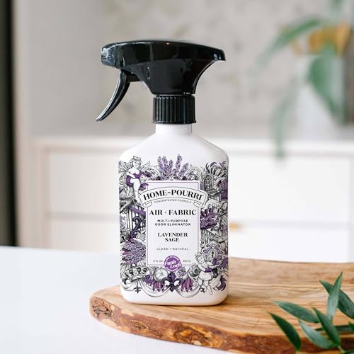 Home-Pourri Air + Fabric Multi-Purpose Odor Freshener Spray, 11 Fl Oz, Up to 570 Uses, Lavender Sage Scent, Room Deodorizer with Essential Oils, for Carpets, Couches, Bedding & Curtains by Poo-Pourri - Image 2