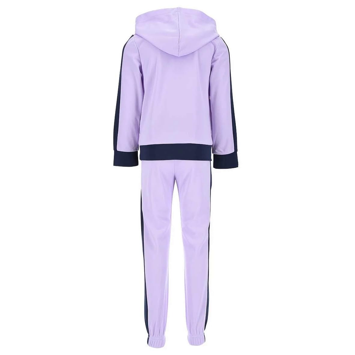 Disney Elsa Chandal para Niñas, Conjunto 2 Piezas para Niñas, Frozen Sudadera con Capucha y Pantalones, Traje Deportivo Morado, Tallas 3 a 8 Años (FR/ES, Edad, 5 años, Regular, Morado)