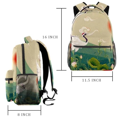 Sac à dos imprimé grue multicolore aux finitions soignées - 2