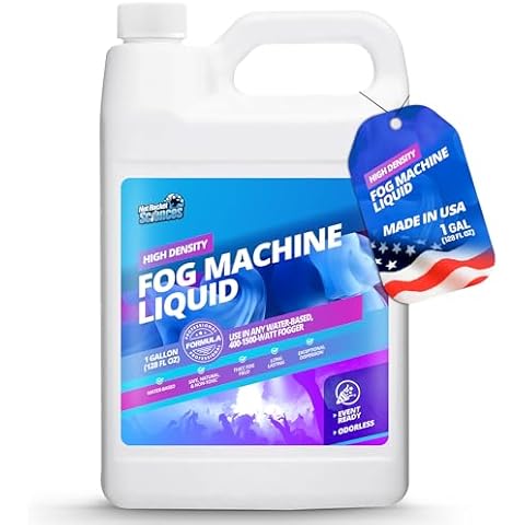 1 Gallon Fog Machine Liquid Smoke - Pro-Grade Smoke Machine Fog, High Density Fog Juice for 400-1500 Watt Foggers, Water-Based Fog Fluid for Ultra Thick & Lasting Fog, Ideal for Film, Theater & Events Cover