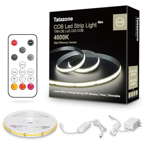 Tatazone White COB Led Strip Lights Cover