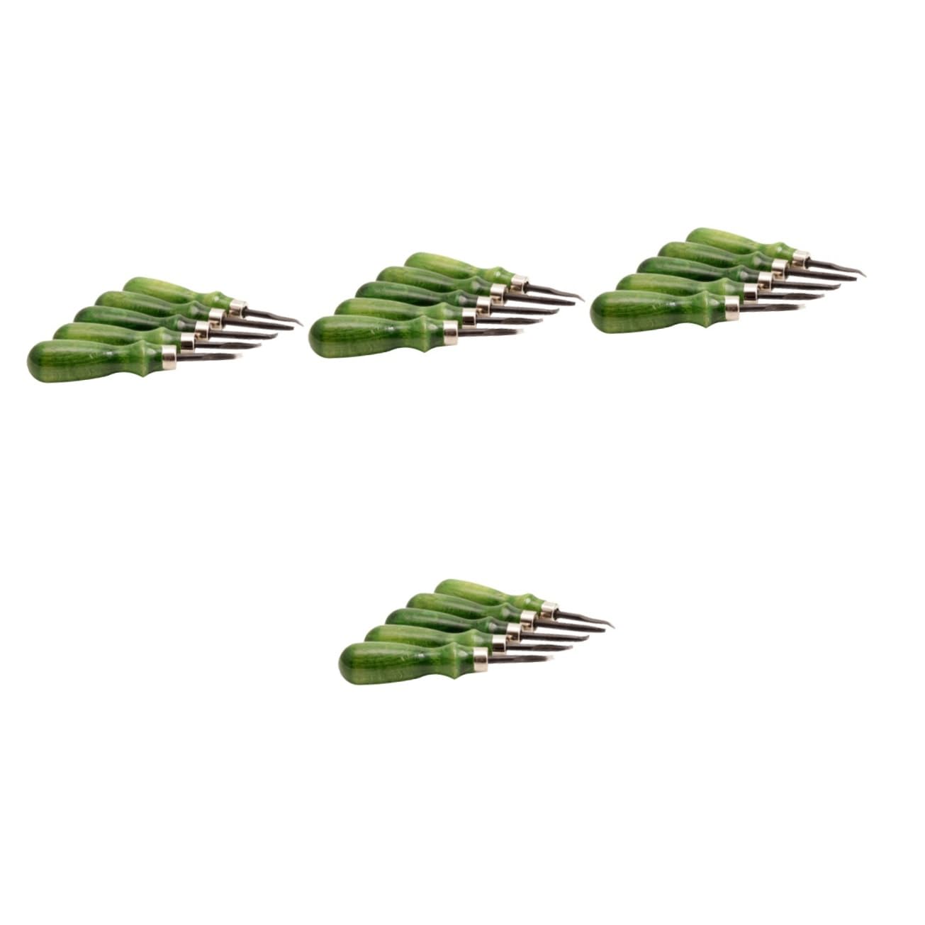 STOBOK 4sets Strumenti Per Smussare Bordi Pelle Strumento Artigianale Per Fai Da Te Manico Per Lavori Di Pelle e Progetti