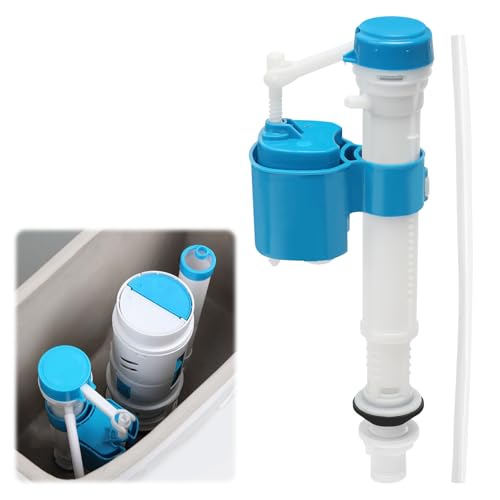 Toilet Flush System Replacement Adjustable Bottom Entry Toilet Fill Valve High Pressure Cistern Fill Valve - Prevents Backflow for Home Bathroom Tank Maintenance Water Saving