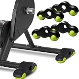 4 Plaques à Bascule avec 8 Balles de Tennis, Adaptateurs de Pieds pour Entraîneurs de vélo...