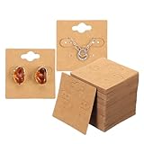 Tarjetas Para Mostrar Joyería: Recibirás 100 tarjetas para mostrar joyería. Cada tarjeta mide aproximadamente 5 x 5 cm / 2 x 2 pulgadas. Las tarjetas tienen agujeros preperforados, ideales para colgar y exhibir aretes. Cantidad suficiente para satisfacer tus necesidades diarias de uso y reemplazo.