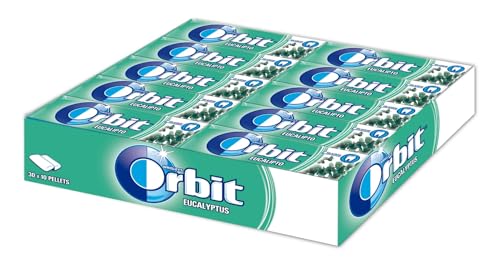 iChuches - Grageas Sin Azúcar 30 Unidades (30 Paquetes de 10 Chicles) Sabor Duradero – Menta, Fresa, Hierbabuena, Eucalipto, Bubblemint y Menta Fuerte (Eucalipto)
