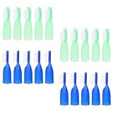 NOLITOY 20 Stück Kleiner Gefängniszahnbürsten aus Weichem Material Kleine Fingerzahnbürsten für Psychiatrische Stationen Platzsparend und Sicher