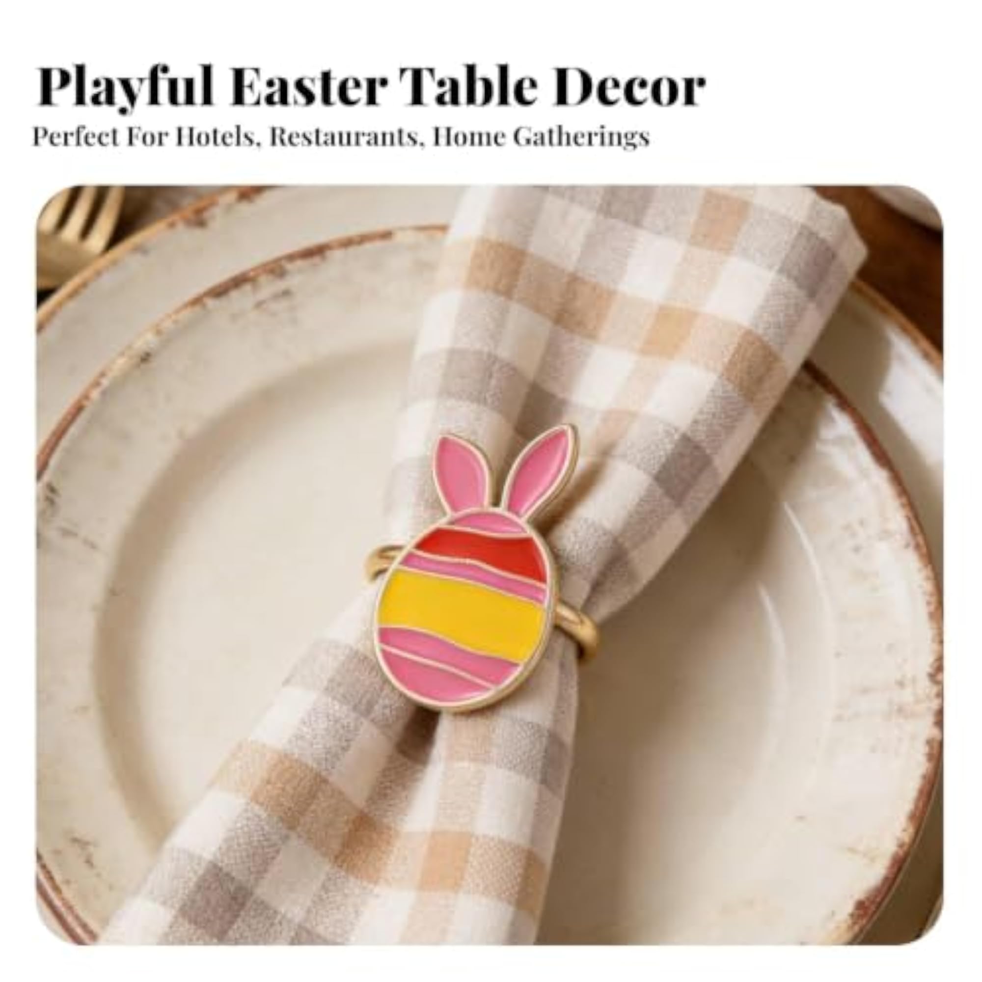Easter Napkin Holder, Reusable Tableware Accessory