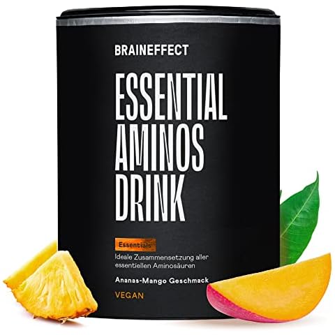 BRAINEFFECT EAAs Pulver - 11 Aminosäuren inkl. aller 8 Essentiellen + hoher BCAA Gehalt Cover