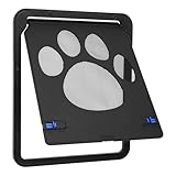 Haustierklappe Fliegengittertür 29 x 24cm, Katzenklappe Fliegengitter...