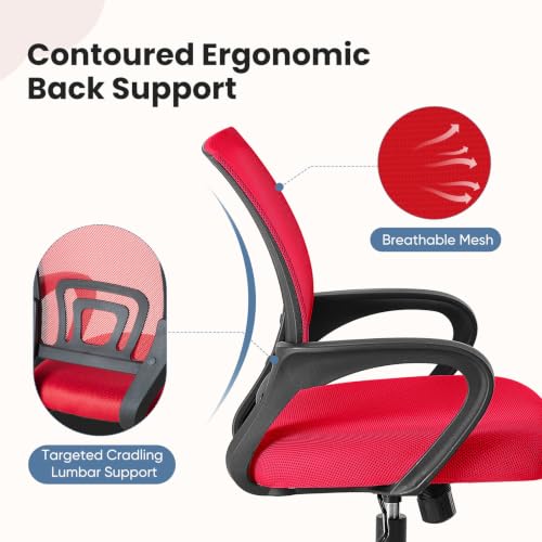 Image of DUMOS Ergonomic Home Office Chair, Executive Mesh Desk Chair, 2 Pack
