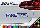 Fake Taxi Aufkleber 20x4cm JDM OEM Tuning Sticker Decal Cabs Mietauto Mietwagen in 21 Farben