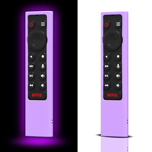 Lot de 2 coques de protection en silicone pour télécommande TV NVIDIA Glow in The Dark - Pour télécommande Smart TV NVIDIA Shield Android TV Pro/4K HDR...