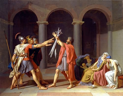 Tableaux sur toile d'art décorative le Serment des Horaces impression moderne David 60x90