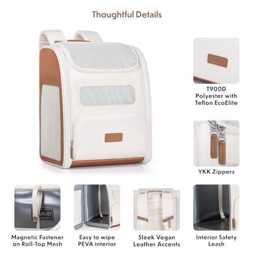 Image of Traveler's Choice Argo Tails of The Trail Pet Backpack Carrier, Tan