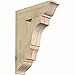 Ekena Millwork BKT06X22X30BOA01RDF Balboa Traditional Rough Sawn Bracket, 6" Width x 22" Depth x 30" Height, Douglas Fir