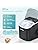EUHOMY Ice Maker Machine Countertop Ice Cube Maker, Self-Cleaning Function,9 Cubes in 6 Mins,Portable Ice Cube Maker Machines with Ice Scoop & Basket for Home/Kitchen/Office/Bar, Black
