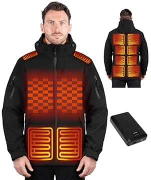 rechargeable heated jackets for men
