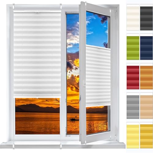 Tende Plissettate con Foratura su Misura 46 x 220 cm,