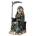 Pacific Giftware Pacific Trading Sitting Santa Muerte Green Gown with Owl Figurine Death 9 Inch