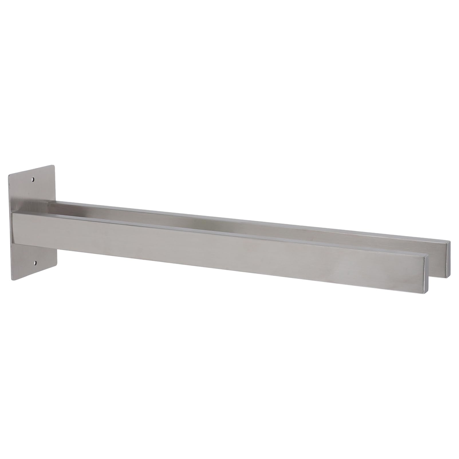 Sosoport Wall Mounted Stainless Steel Towel Rack Dual Bar Towel Holder for Bathroom Kitchen Sleek Finish Easy Installation Robust Design